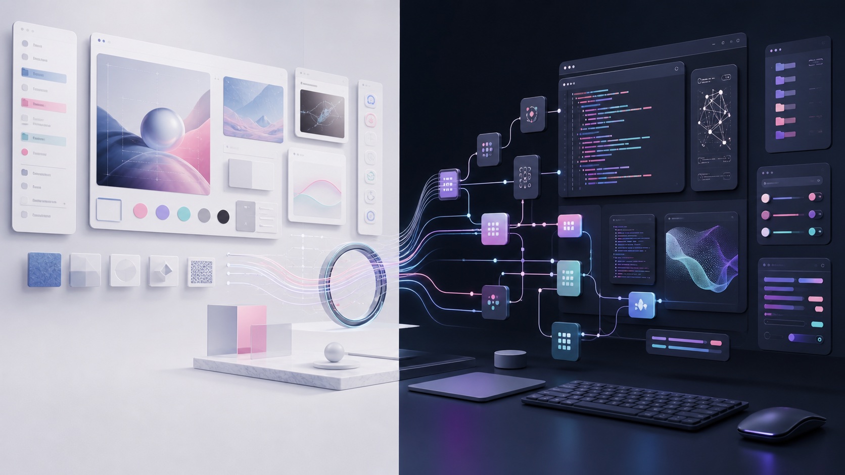 Abstrakte Software-Visualisierung für Visual AI und Workflow Engineering