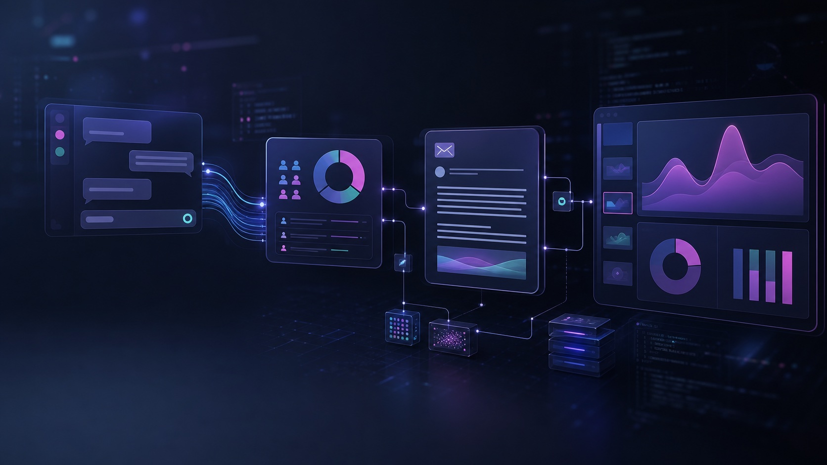 Abstrakte Software-Visualisierung eines interaktiven ChatGPT®-Workflows